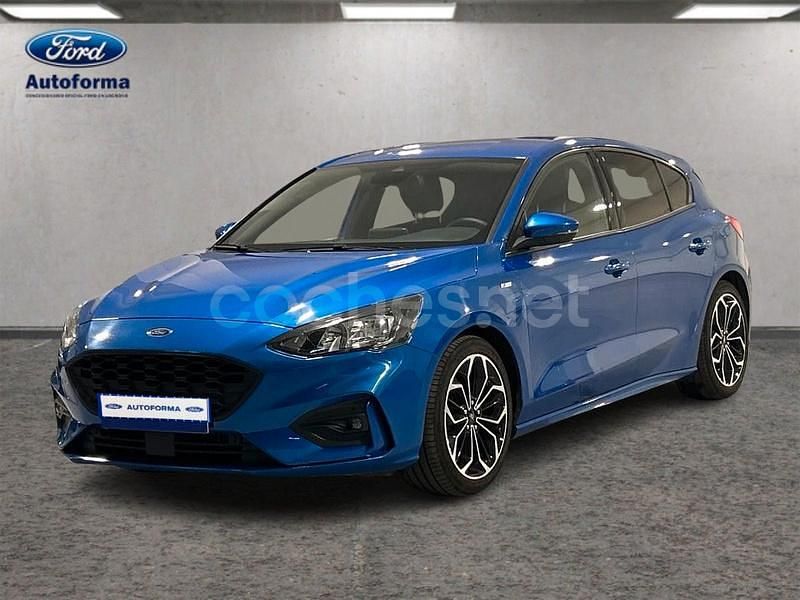 Azul Usado 2021 Ford Focus ST-Line Berlina | 19.350 € (Un poco caro) - Imagen 1/4