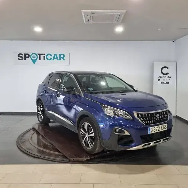 Usado Peugeot 3008 Allure 130 CV (95 kW) 2018 Azul SUV