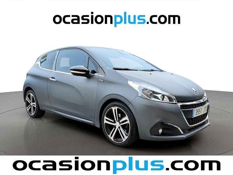 Usado Peugeot 208 GT-line 120 CV (88 kW) 2016 Gris Utilitario