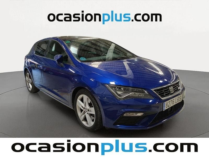 Usado Seat Leon FR 150 CV (110 kW) 2020 Azul Utilitario