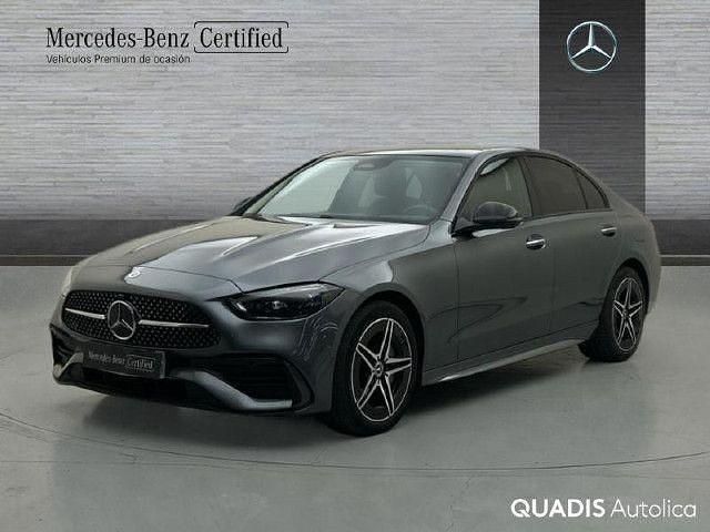 Usado Mercedes C300e AMG line 313 CV (230 kW) 2024 Gris selenita