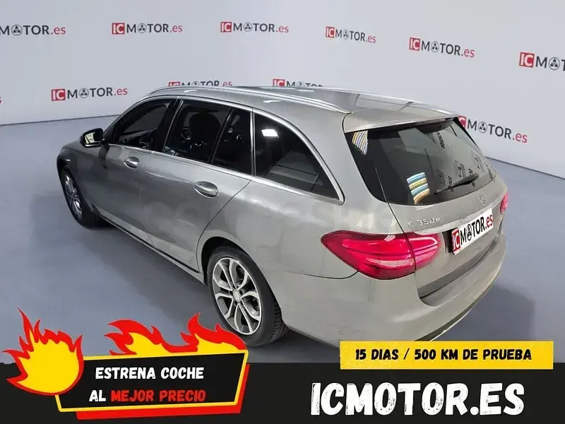 Usado Mercedes C350e Avantgarde 279 CV (205 kW) 2016 Gris / plata Familiar