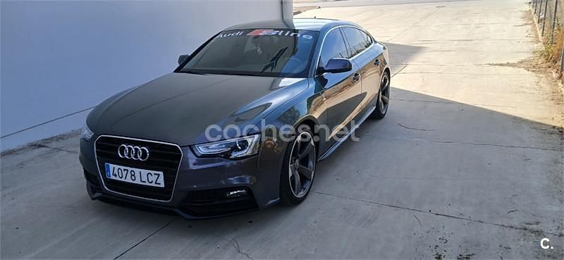 Gris / plata Usado 2016 Audi A5 Sportback S-Line Utilitario | 18.500 € (Precio justo) - Imagen 1/4