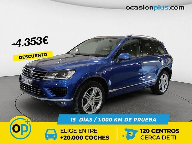 Azul Usado 2016 VW Touareg R-line SUV | 22.190 € (Super precio) - Imagen 1/4
