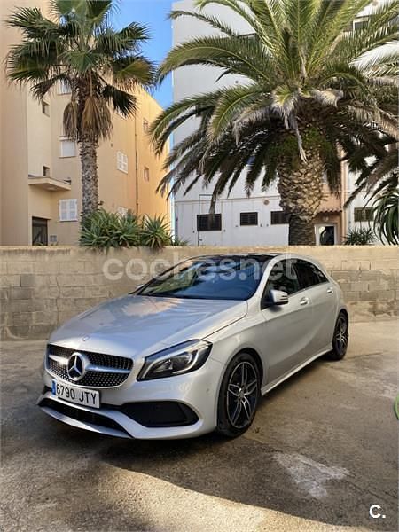 Gris / plata Usado 2016 Mercedes A200 AMG line Berlina | 17.999 € (Precio justo) - Imagen 1/4
