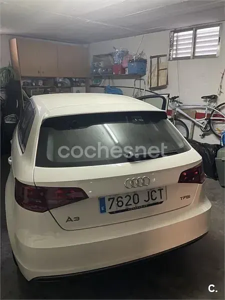 Usado Audi A3 S-Line 110 CV (80 kW) 2015 Blanco Berlina