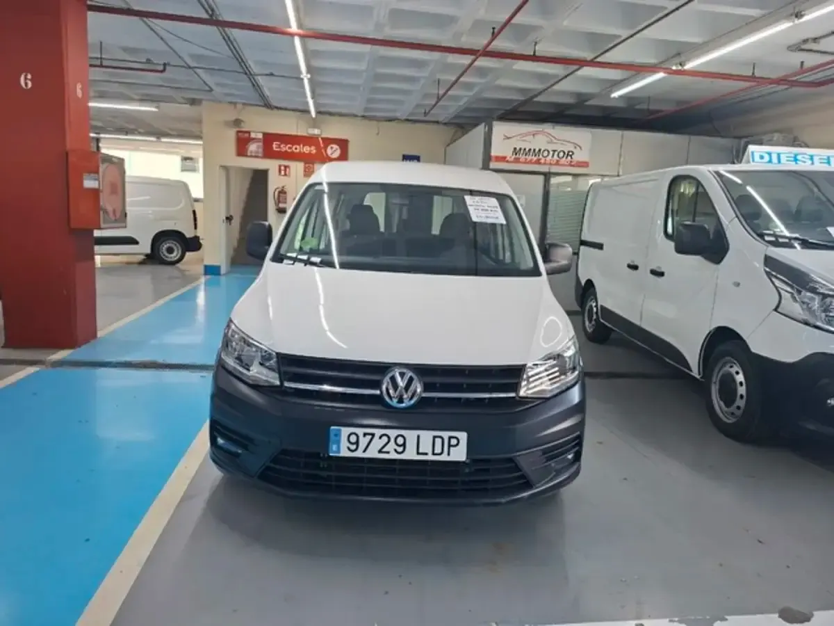 Usado VW Caddy Edition 102 CV (75 kW) 2020 Blanco Monovolumen