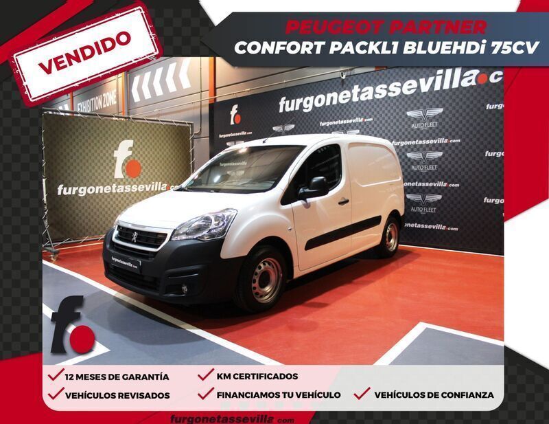 Blanco Usado 2018 Peugeot Partner Monovolumen | 11.500 € (Precio justo) - Imagen 1/4