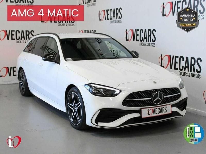 Blanco Usado 2022 Mercedes C220 AMG Familiar | 35.700 € (Precio justo) - Imagen 1/3