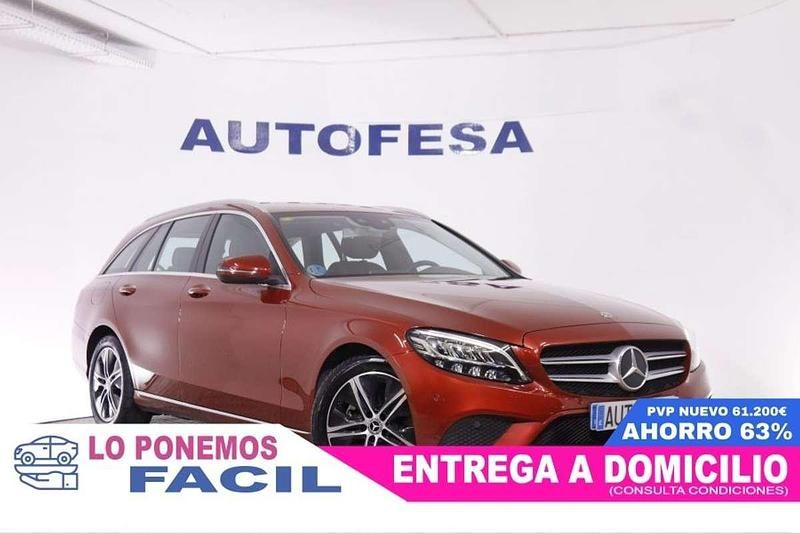 Usado Mercedes C200 Avantgarde 184 CV (135 kW) 2020 Rojo Familiar