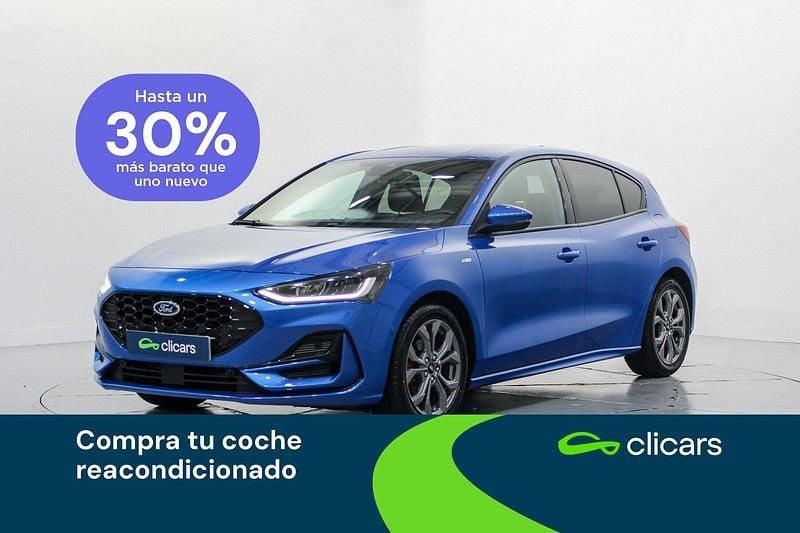 Azul Usado 2023 Ford Focus ST-Line Berlina | 19.490 € (Precio justo) - Imagen 1/4