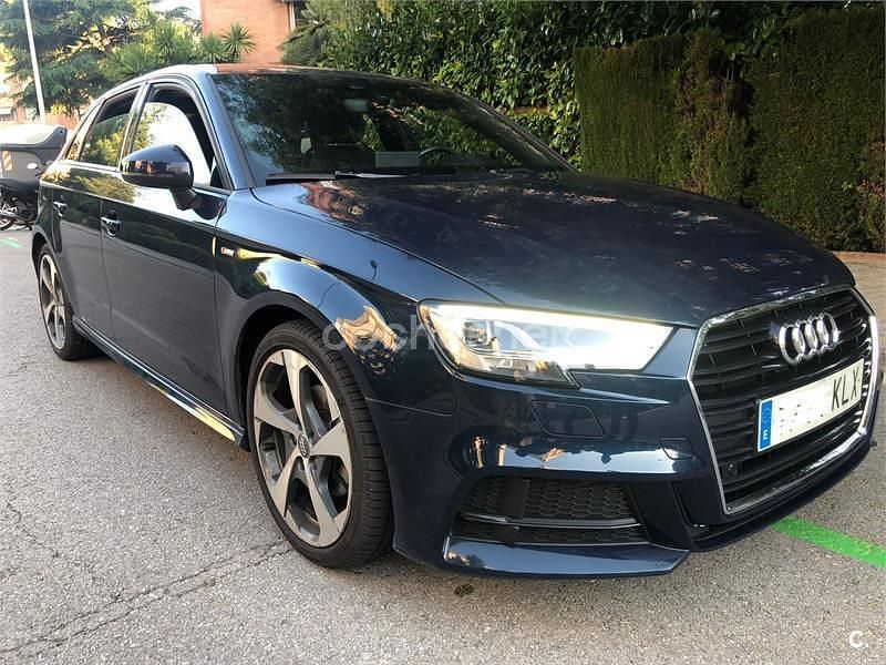Usado Audi A3 S-Line 110 CV (80 kW) 2018 Negro Berlina