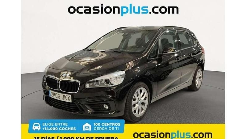Negro Usado 2015 BMW 218 Active Tourer Monovolumen | 17.990 € (Precio justo) - Imagen 1/4