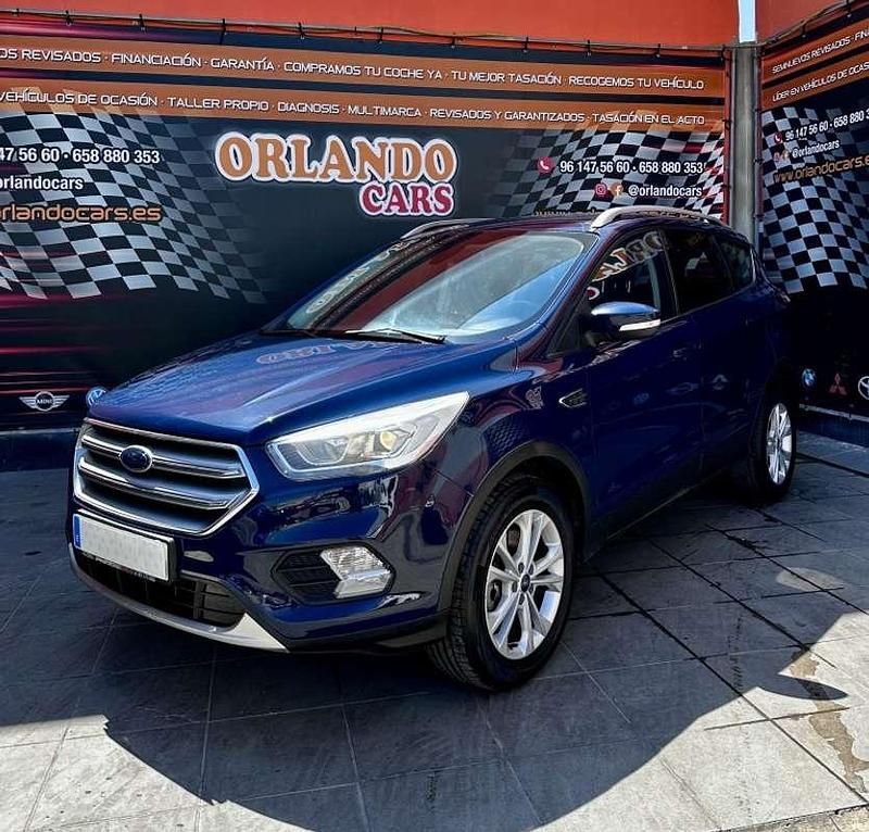 Azul Usado 2018 Ford Kuga Titanium SUV | 15.100 € (Buen precio) - Imagen 1/4
