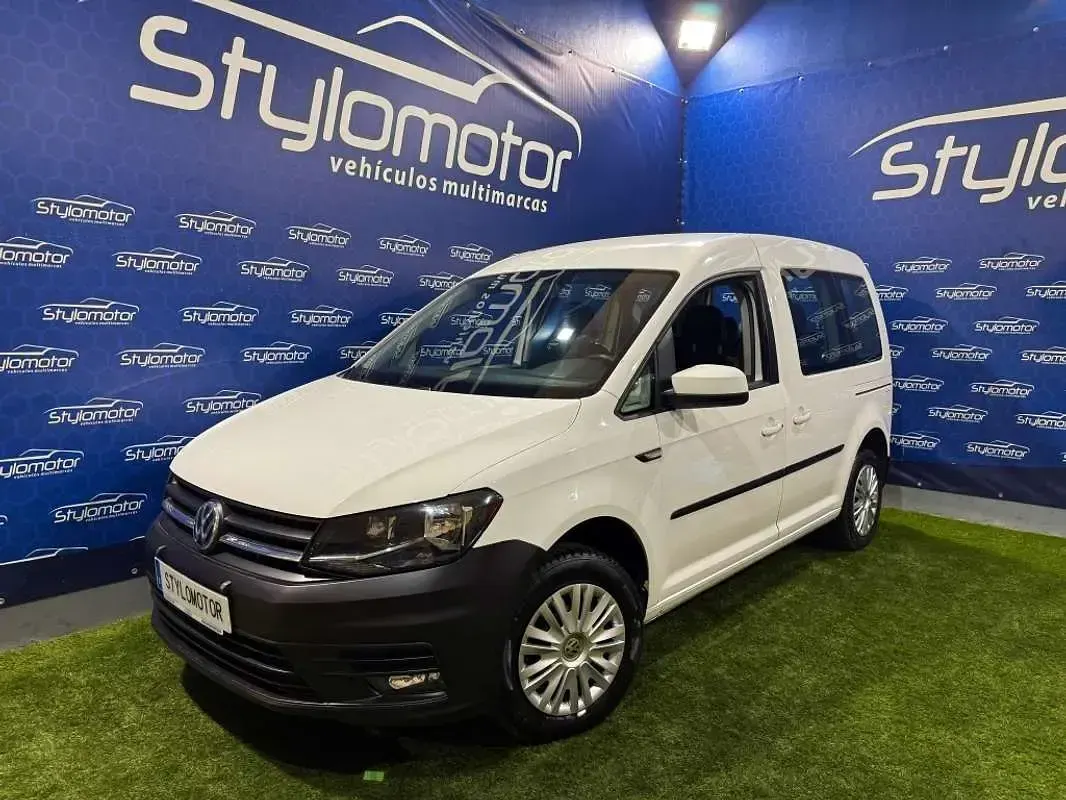 Usado VW Caddy 102 CV (75 kW) 2020 Blanco Monovolumen