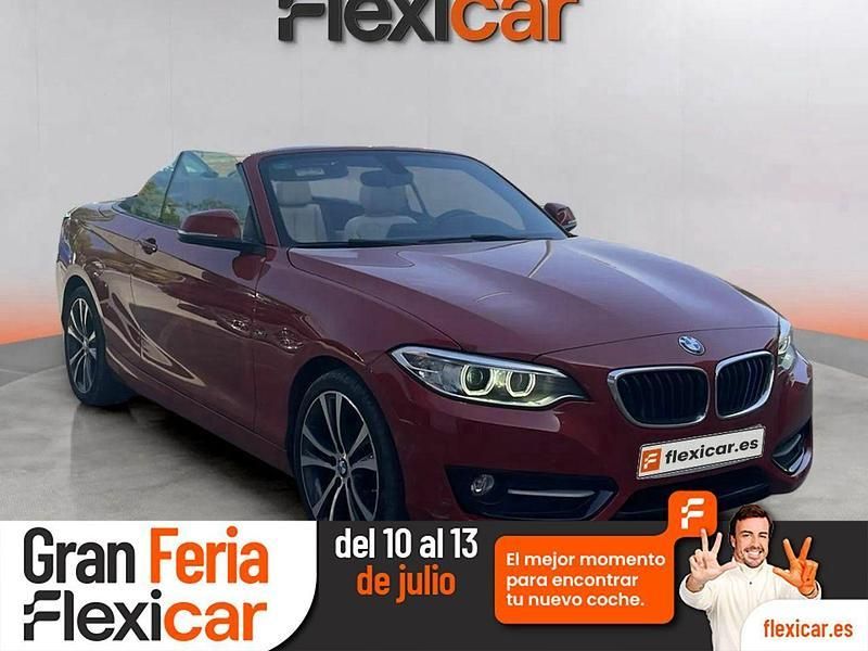 Rojo Usado 2015 BMW 218 Descapotable | 18.990 € (Un poco caro) - Imagen 1/4