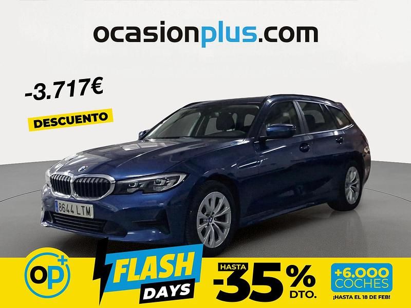 Usado BMW 318 150 CV (110 kW) 2021 Azul Familiar