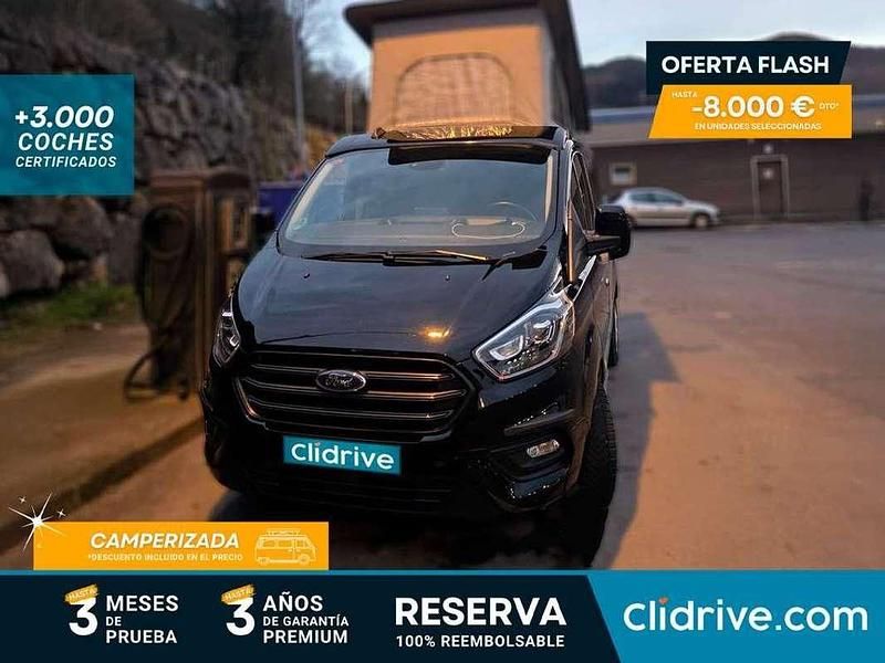 Negro Usado 2021 Ford Transit Custom Trend Familiar | 38.990 € - Imagen 1/3