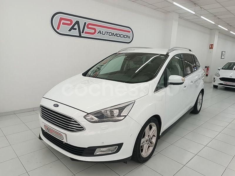 Blanco Usado 2017 Ford Grand C-Max Titanium Monovolumen | 12.990 € - Imagen 1/4