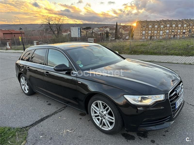 Usado Audi A6 S-Line 190 CV (139 kW) 2015 Negro Familiar