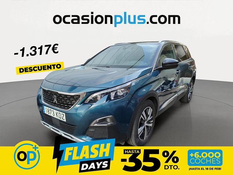 Usado Peugeot 5008 GT-line 120 CV (88 kW) 2017 Verde Recogida