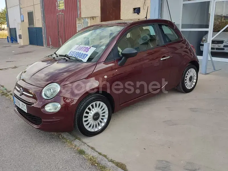 Usado Fiat 500 Pop 69 CV (50 kW) 2017 Granate Berlina