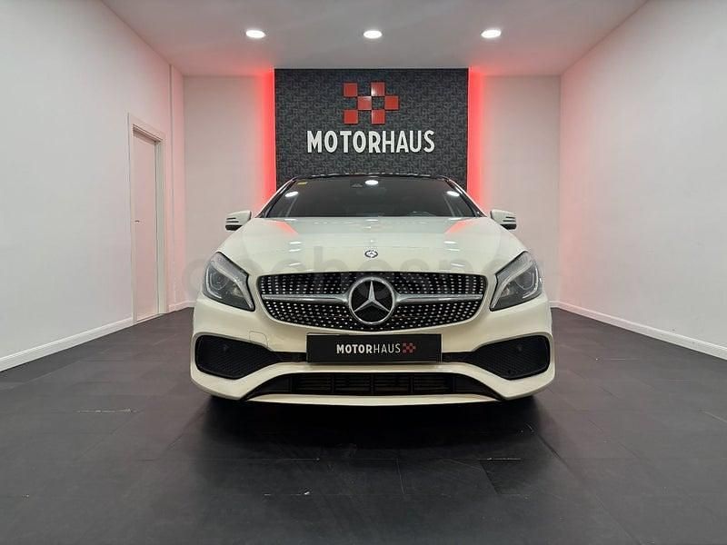 Usado Mercedes A200 AMG line 136 CV (100 kW) 2016 Blanco Berlina