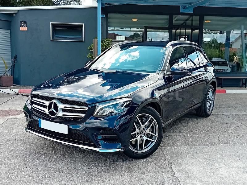 Usado Mercedes GLC220 170 CV (125 kW) 2017 Azul SUV