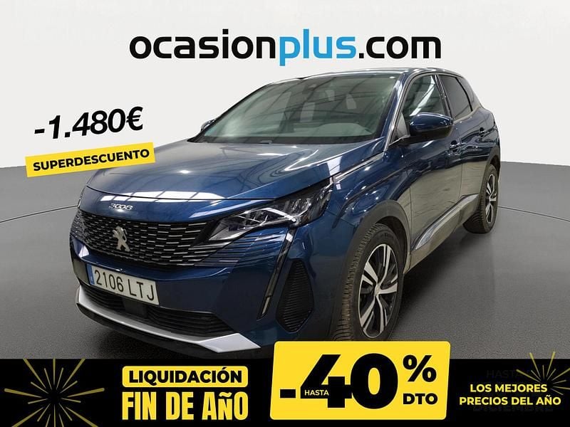 Azul Usado 2021 Peugeot 3008 Allure Recogida | 16.290 € (Precio justo) - Imagen 1/4