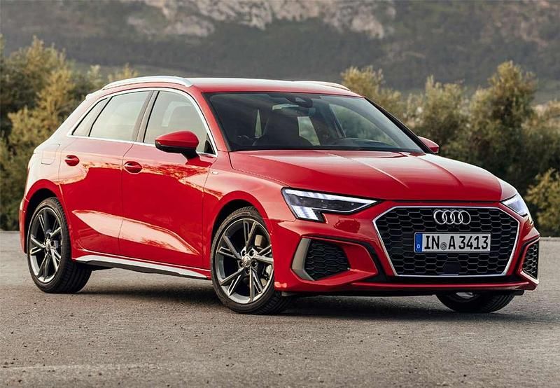 Usado Audi A3 Sportback Advanced 116 CV (85 kW) 2020 Rojo Utilitario