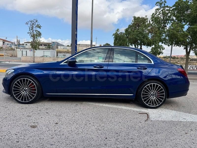 Usado Mercedes C220 170 CV (125 kW) 2017 Azul Berlina