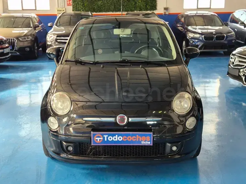 Usado Fiat 500 Sport 75 CV (55 kW) 2009 Negro Descapotable