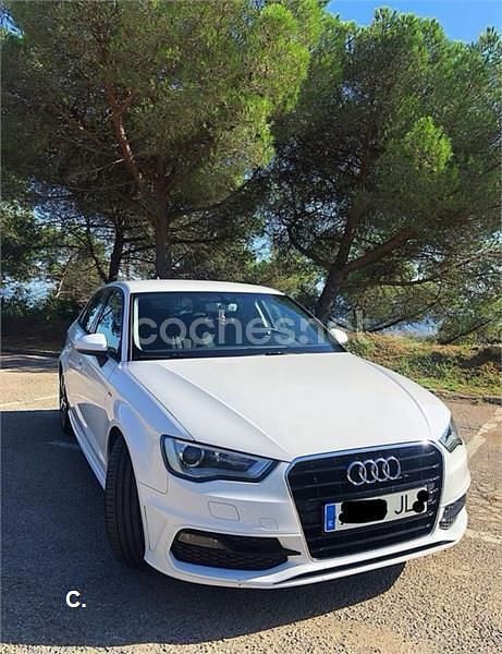 Usado Audi A3 S-Line 110 CV (80 kW) 2016 Blanco Berlina