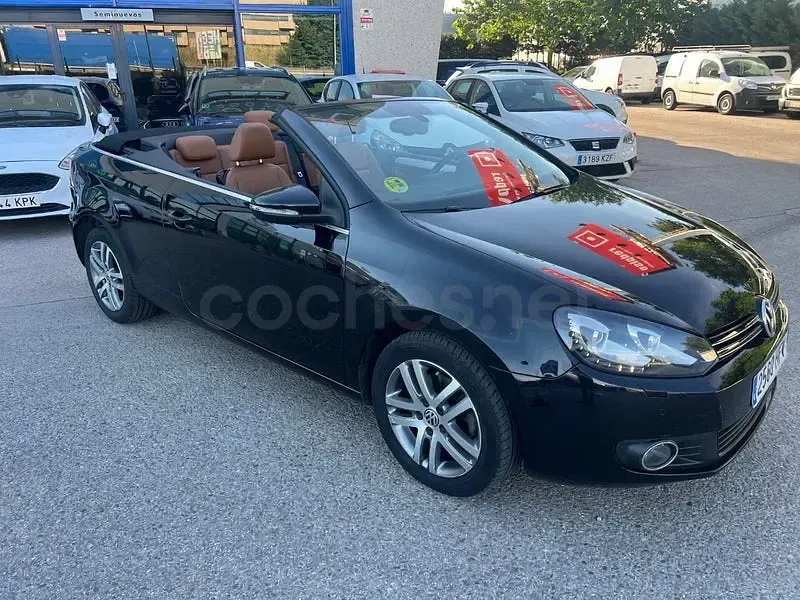 Usado VW Golf Cabriolet 105 CV (77 kW) 2011 Negro Descapotable