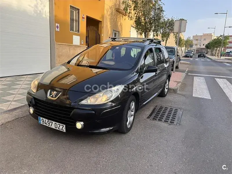 Usado Peugeot 307 110 CV (80 kW) 2006 Negro Familiar