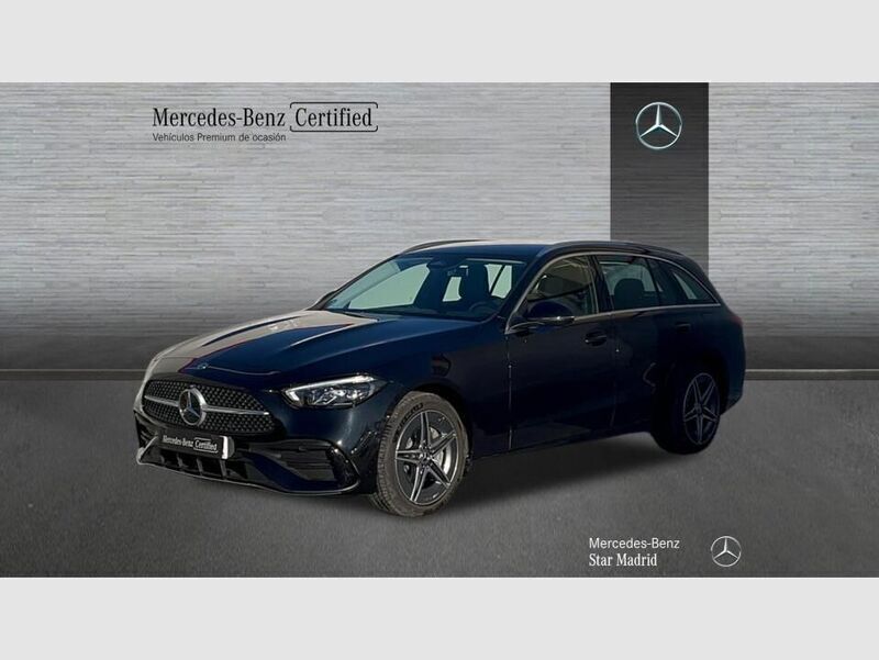 Negro Usado 2024 Mercedes C300e AMG line Familiar | 43.990 € - Imagen 1/4