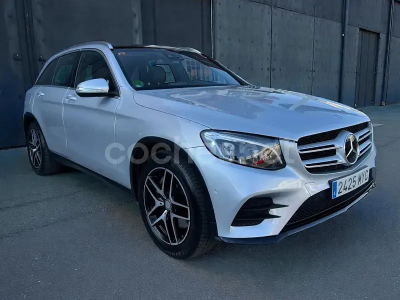Usado Mercedes GLC250 AMG line 204 CV (150 kW) 2016 Gris / plata SUV