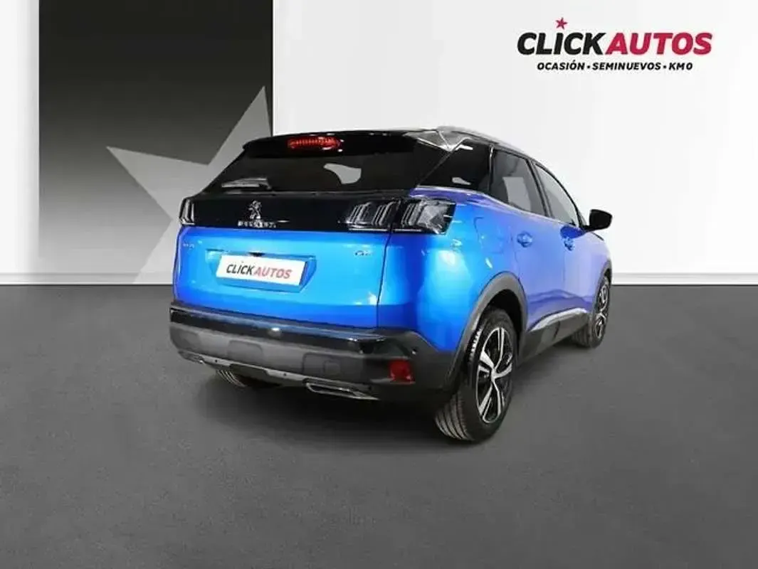 Usado Peugeot 3008 GT 131 CV (96 kW) 2021 Azul SUV