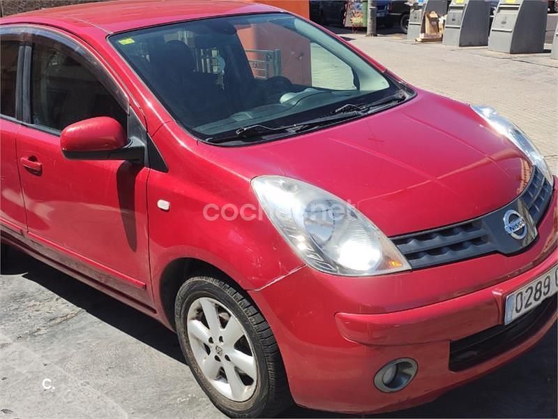 Rojo Usado 2008 Nissan Note Tekna Monovolumen | 3500 € (Precio justo) - Imagen 1/3