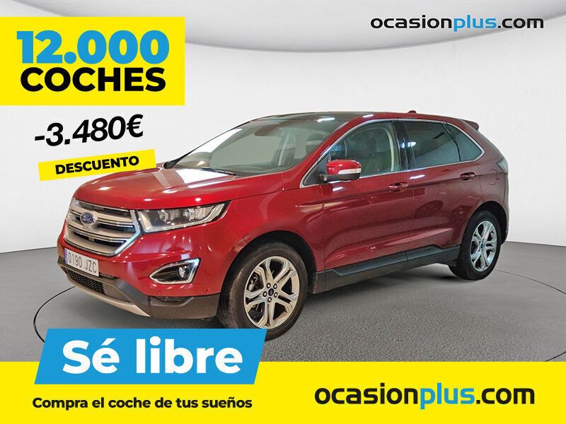 Rojo Usado 2017 Ford Edge Titanium SUV | 22.450 € (Precio justo) - Imagen 1/4