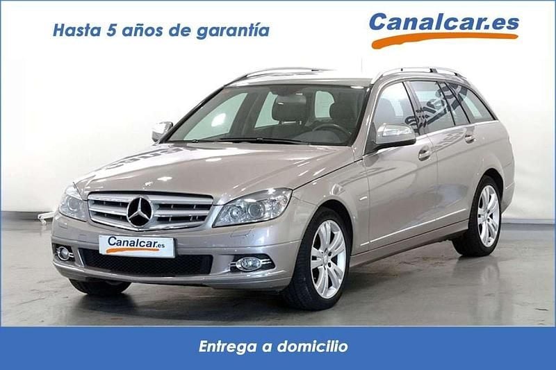 Usado Mercedes C200 Avantgarde 136 CV (100 kW) 2008 Plateado Familiar