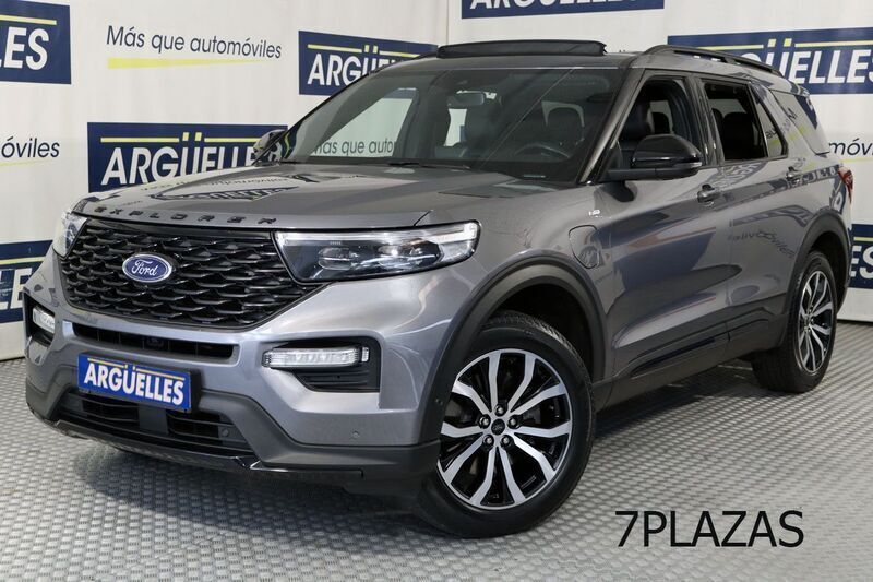 Negro Usado 2021 Ford Explorer ST-Line SUV | 52.490 € (Precio justo) - Imagen 1/4