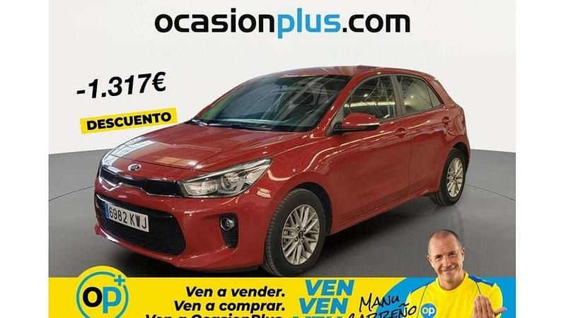 Usado Kia Rio 84 CV (61 kW) 2019 Rojo Utilitario