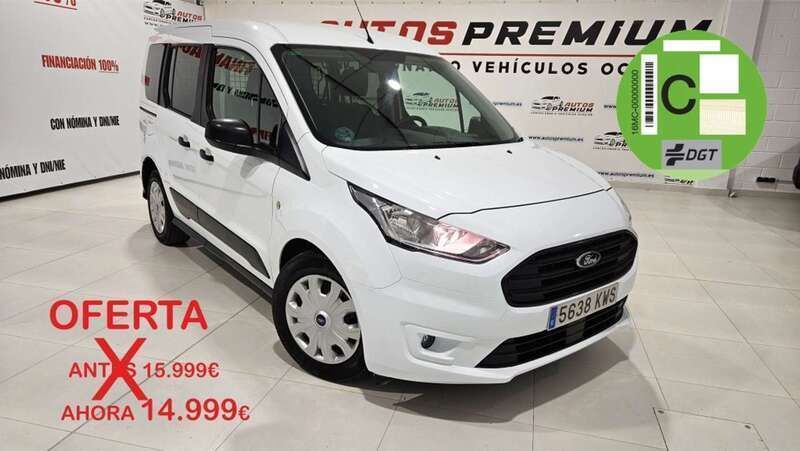 Blanco Usado 2019 Ford Transit Trend Familiar | 13.999 € (Un poco caro) - Imagen 1/4