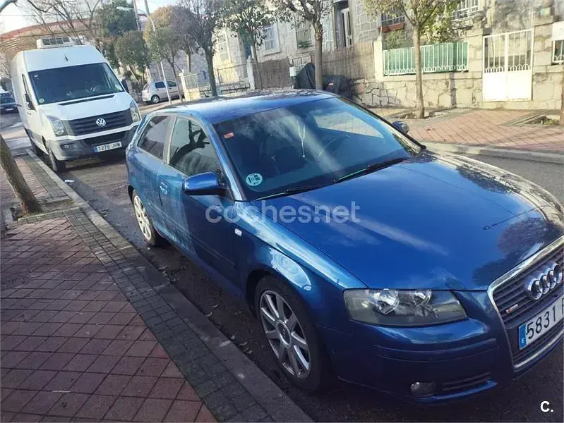 Usado Audi A3 S-Line 140 CV (102 kW) 2007 Azul Utilitario