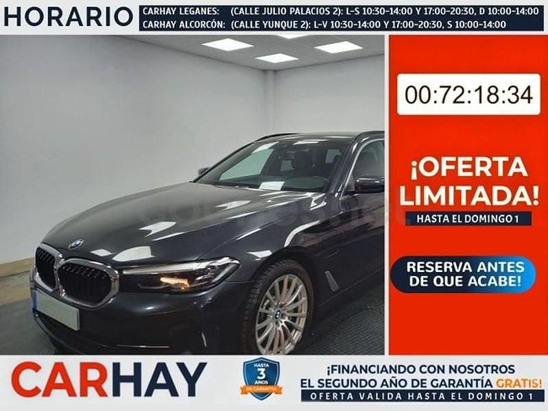 Gris / plata Usado 2021 BMW 530e Familiar | 29.490 € (Precio justo) - Imagen 1/4