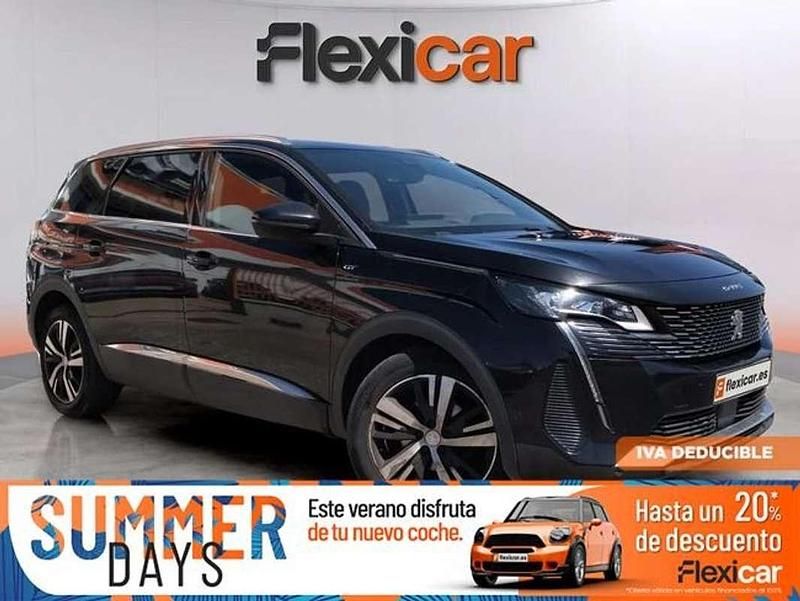 Negro Usado 2021 Peugeot 5008 GT Monovolumen | 20.290 € (Super precio) - Imagen 1/4