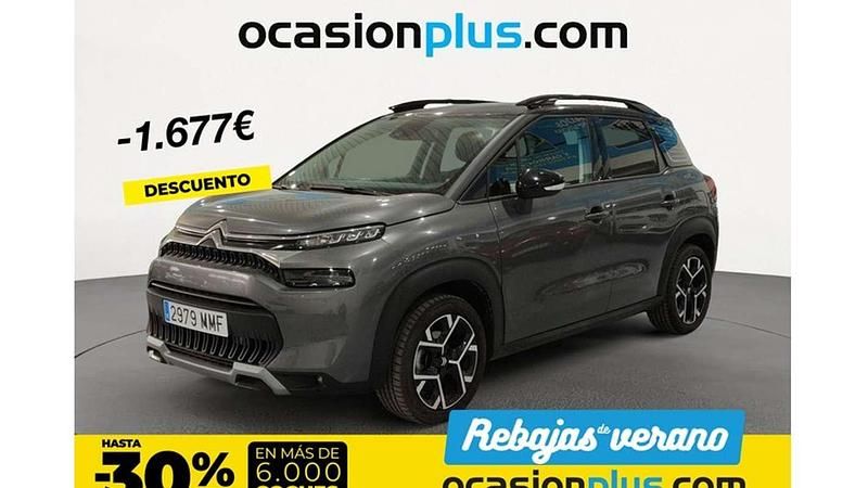 Gris Usado 2023 Citroën C3 Aircross PureTech SUV | 16.400 € (Precio justo) - Imagen 1/4