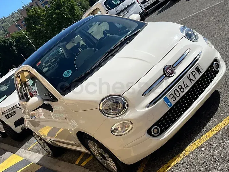 Usado Fiat 500 Lounge 69 CV (50 kW) 2018 Blanco Berlina