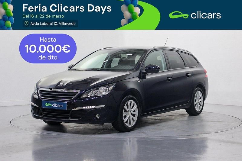 Usado Peugeot 308 SW Style 130 CV (95 kW) 2015 Azul Familiar